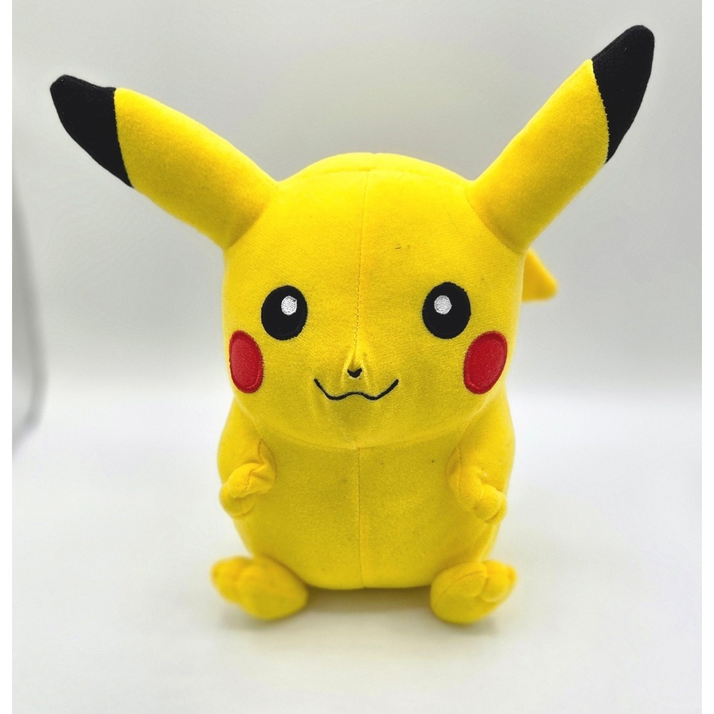 Pokemon Pikachu Plush Stuffed Animal Toy Yellow Cheeks Black Ears‎